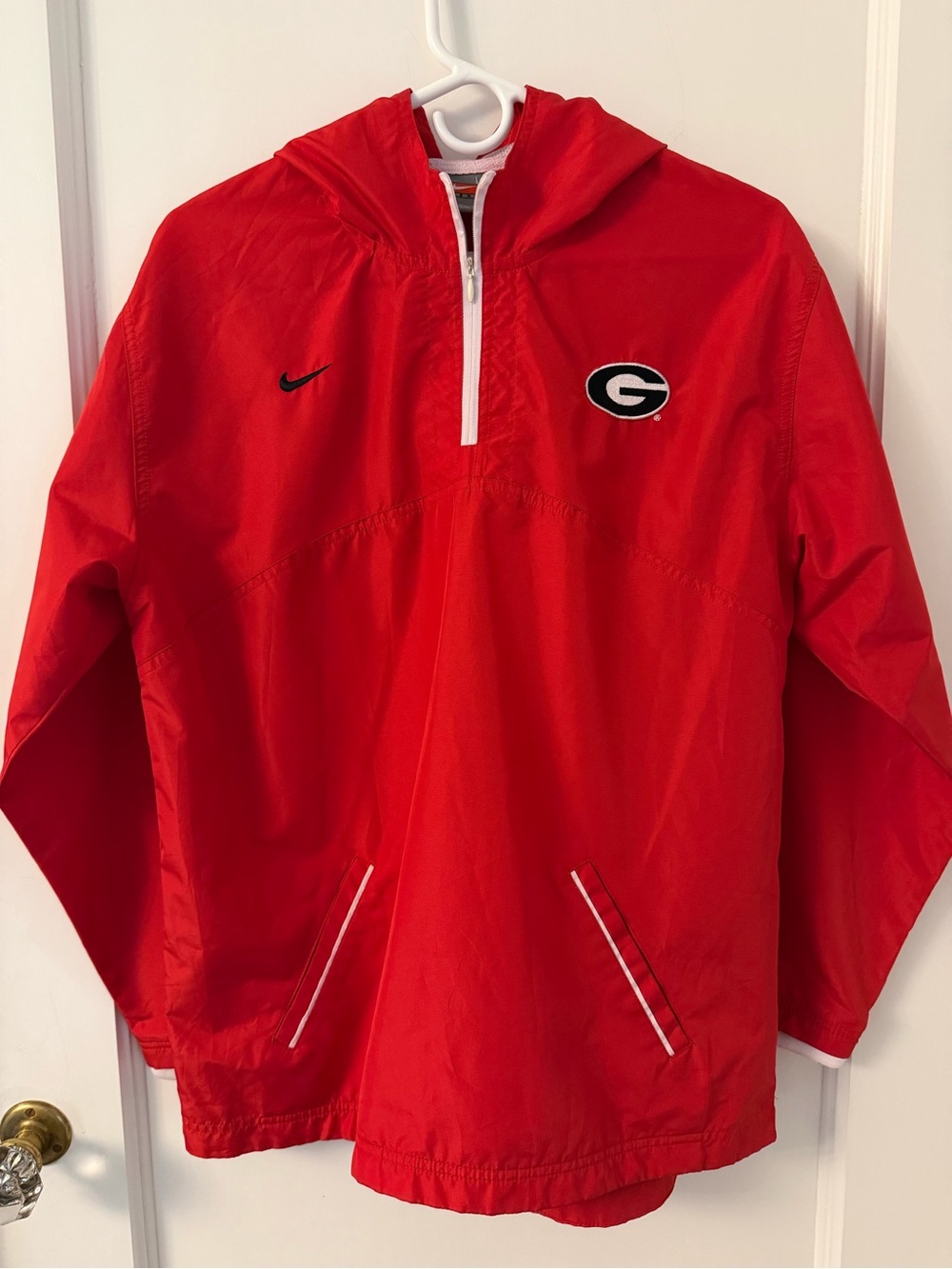 Nike Red Georgia Bulldogs Hooded Windbreaker Jacket